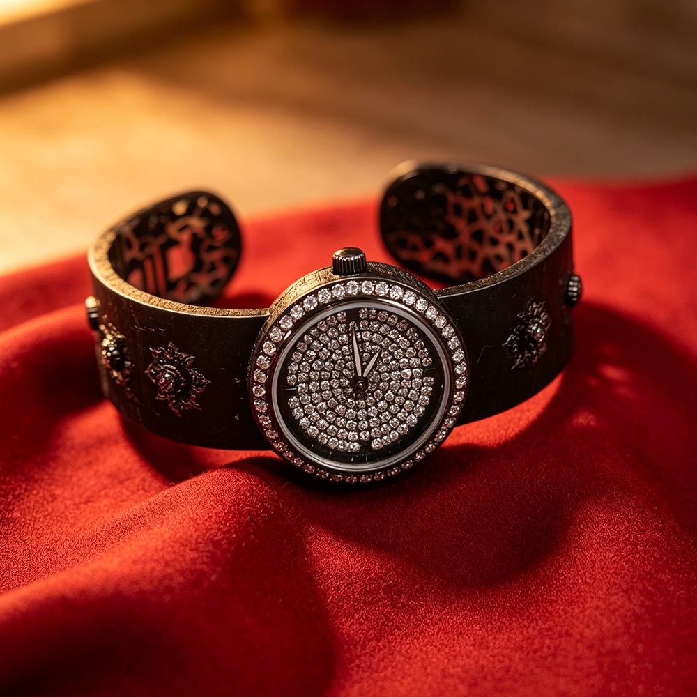 Black starry watch