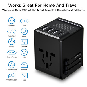 Universelles 65W Internat ional Travel Netzteil mit 3 USB-und 3C-Typ-C-Anschlüssen 5V PD-Ausgang 2 Konverter - Product Image 4