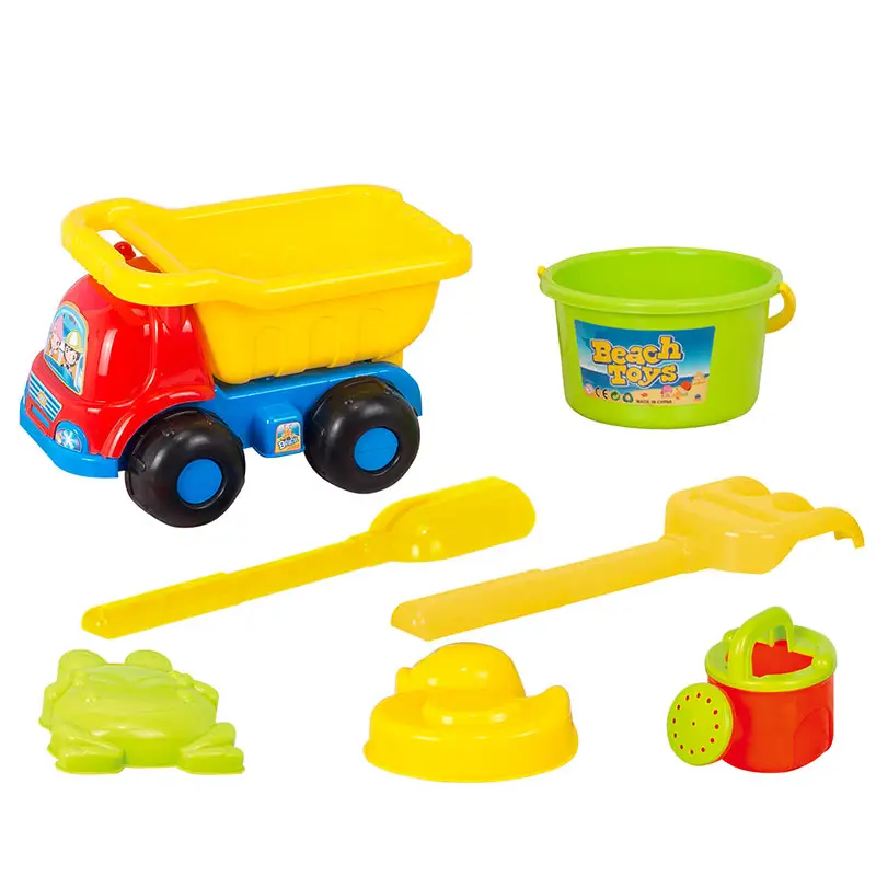 Funny summer children truck sand toy set plastic toys beach yard games