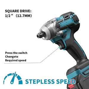 21V Li-ion pin công cụ điện không dây khoan điện hệ thống điện Lithium Ion gói mô-men xoắn cao tác động cờ lê với nhấp chuột cao - Product Image 3