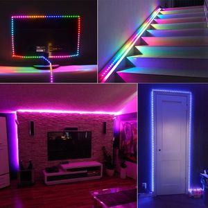 Striscia Led DC5V WS2812B 30/60/74/96/144 Led/m WS2812 PCB nero/bianco IP30/65/67 Smart RGB Led Light 1M 4M 5M - Product Image 6