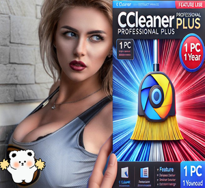 C Cleaner Professional Plus Key 1 PC 1 año de licencia oficial genuina-Software de optimización de limpieza de computadora de por vida en stock - Product Image 1
