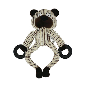 Động vật sang trọng nhai đồ chơi với cao su tự nhiên Ring - Bear khỉ bò thiết lập cho hung hăng chewers, răng Làm Sạch & chán nản cứu trợ - Product Image 4