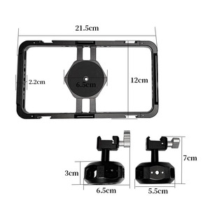 Universal Aluminum Handheld Stabilizer for Phone Video <strong>Filmmaking</strong> Videographer Cold Shoe Mounts for iPhone Video Rig <strong>Kit</strong> - Product Image 3