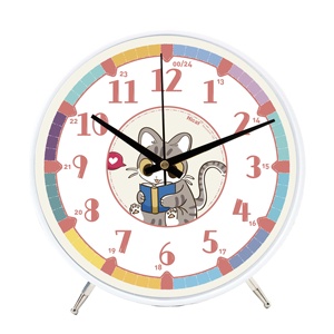 Orologio da scrivania per bambini con spazzata silenziosa facile da leggere impara a dire il tempo orologio tranquillo perfetto per genitori e insegnanti - Product Image 1