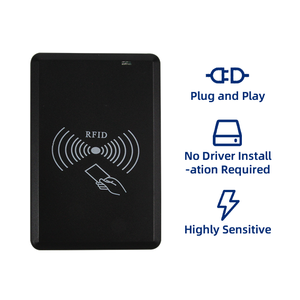 13,56 MHz 125kHz Zweifrequenz-kontaktloser NFC-Leser USB-kunden spezifischer RFID-Smart-Access-Control-Kartenleser