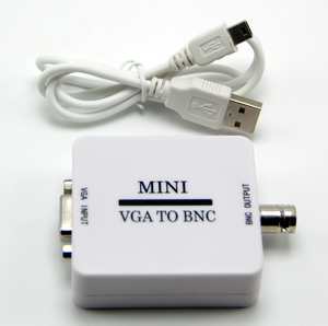 Mini convertidor de video VGA a BNC Entrada VGA a salida BNC Divisor y convertidor de video