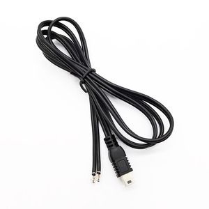 Özel siyah 1.5M Usb 2.0 Mini 5 Pin B tipi kamera konektörü Mini B erkek açmak için End Usb kablosu Open End Usb kablosu - Product Image 4