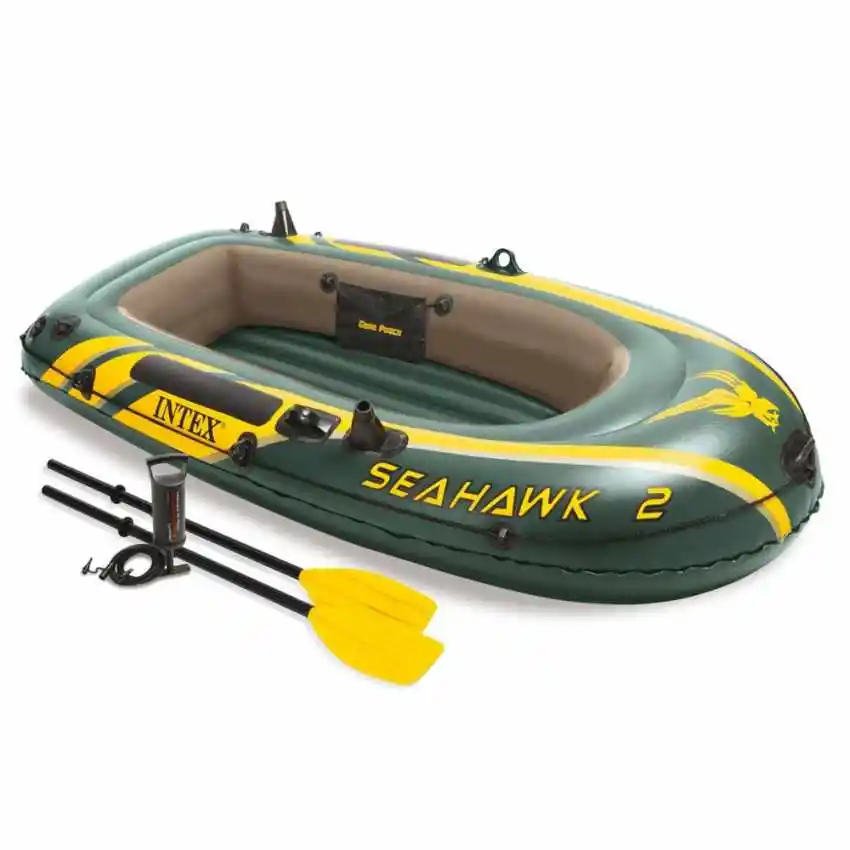 Intex 68347 seahawk perahu tiup, perahu udara arung jeram 236cm x 114cm x 41cm