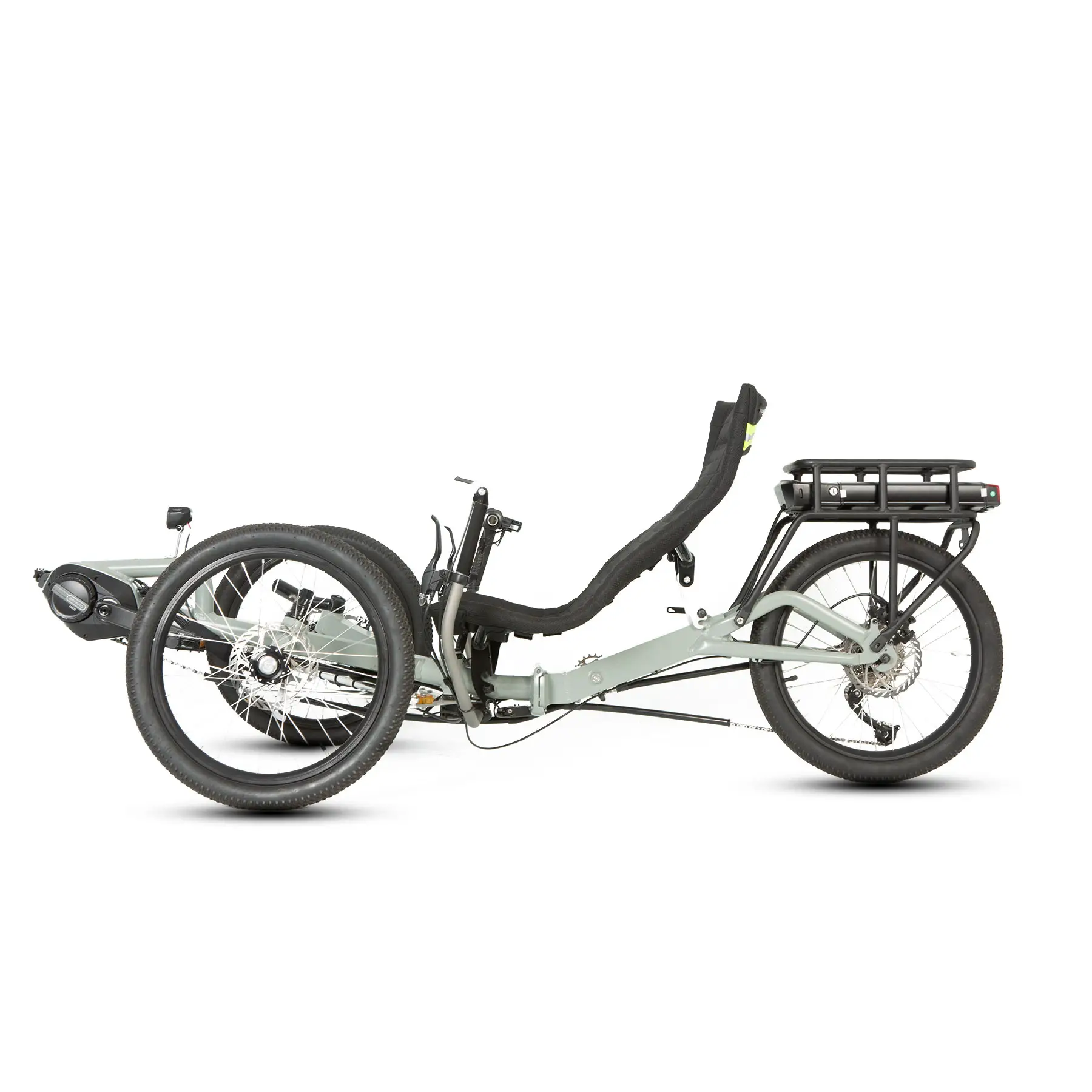 BTN 20 "48V14Ah Bafang M600 500W Mid Drive Moteur Couché Tricycle Vélo Électrique 3 Roues Vélo Électrique Couché Trike