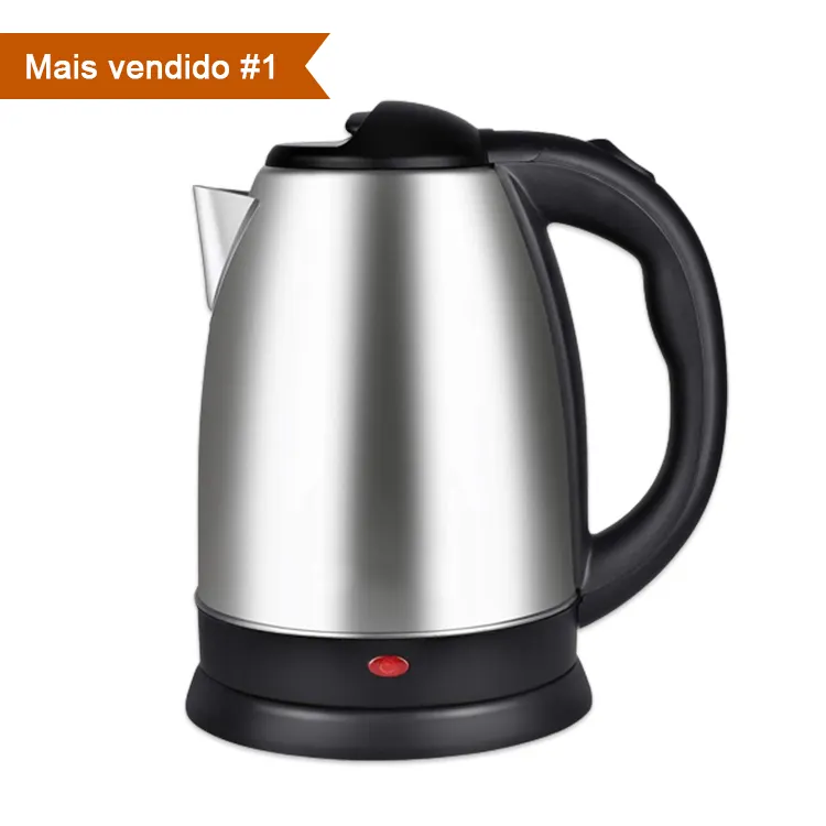 Chaleira Elétrica Popular 2L Chaleira De Água Quente Chaleira Elétrica De Aço Inoxidável Wasserkocher Aquecedor De Água BPA-Free Elektrische Ketel