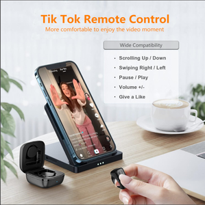 TikTok USB ricaricabile Bluetooth anello di scorrimento telecomando in plastica Turner per iPhone iPad dispositivi Android - Product Image 3