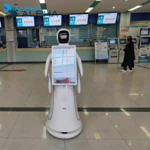 Robot di servizio intelligente programmabile per stazioni aeroporti Hotel di benvenuto Robot di accoglienza con 21.5 pollici grande schermo - Product Image 6