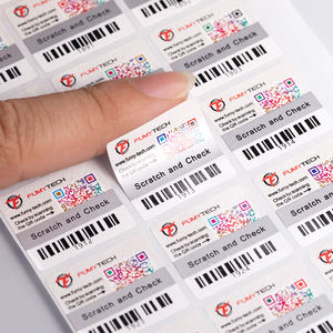 Fabricante de pegatinas antifalsificación de números de serie de código QR para rascar de alta calidad - Product Image 2