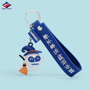 Longzhiyu 17 Năm Nhà Máy Móc Chìa Khóa Nhà Sản Xuất 3D PVC Búp Bê Keychain Với Biểu Tượng Tùy Chỉnh Kawaii Mềm Cao Su Keyring Nhà Máy Bán Buôn - Product Image 6