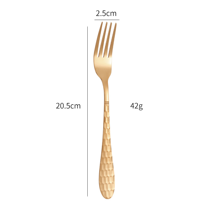 Rose gold fork