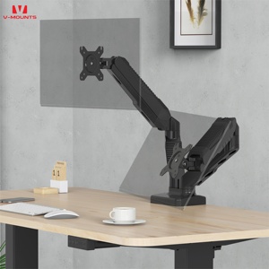 Bilgisayar monitörü için v-mounts ekonomik çift monitör gaz bahar monitör masa bağlar - Product Image 1