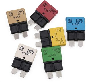 Automatic Fuses <strong>Circuit</strong> <strong>Breaker</strong> Low Profile ATC Fuse <strong>Breakers</strong> E37 20A for Car Boat RV Solar - Product Image 6