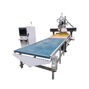 LU DIAO高精度CNCウッドマシン1325 Atc Cncルーターマシン自動ローディングとアンロードソーブレード付き - Product Image 1