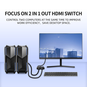 8K for <strong>HDMI</strong> <strong>2</strong>.1 <strong>Switcher</strong> BI-Directional 4K 120Hz Support 1 in <strong>2</strong> Out Video Splitters &amp; Converters - Product Image 5