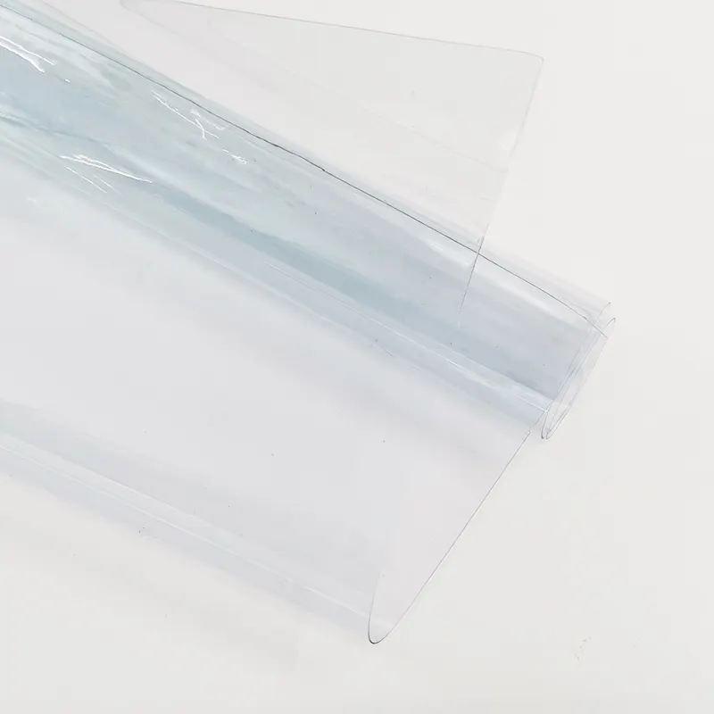 Polymère dispersé cristal Film PVC motif tapis feuille teinté résine claire rouleau en plastique pour emballage Transparent
