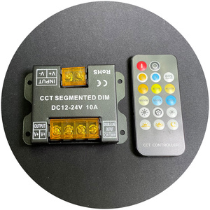 Двухцветная светодиодная ручка CCT Dimmer DC 5-24V 30A 2-канальный контроллер сигнала с постоянным напряжением PWM с дистанционным управлением с 17-клавишным дистанционным управлением - Product Image 3