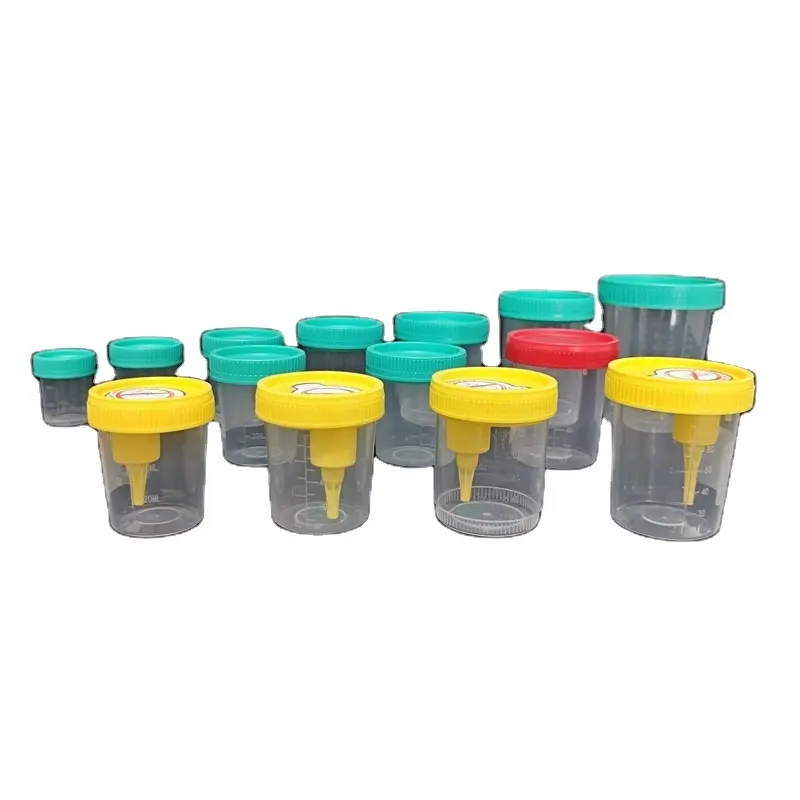 60/80/90/100/120/150Ml Steriele Testpot Collector Specimen Fles Container Urinemonster Cup Vacuüm Negatieve Druk
