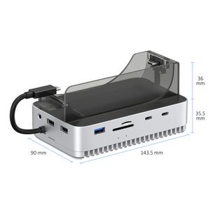 Colorii MC61 USB4 SSD Enclosure for Mac Mini Docking with <strong>USB</strong> C 10Gbps <strong>USB</strong> a 10Gbps - Product Image 2