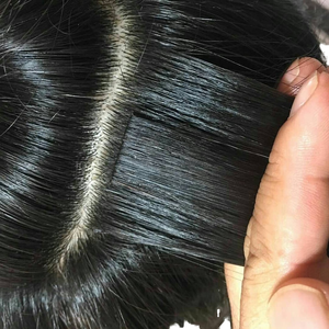 2022 bán buôn Trinh Remy phần mở rộng tóc đôi rút ra cơ thể sóng băng tự nhiên vô hình 20 inch kéo dài chiều dài - Product Image 1