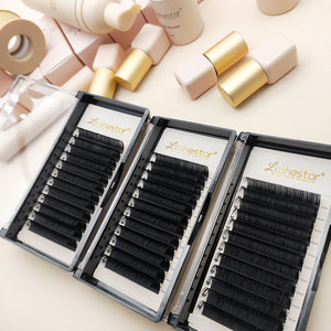 Bireysel kirpik uzantıları yumuşak ipek kabarık fanlar düğüm ücretsiz Lashes kirpik uzatma C D kıvırmak 0.03 0.05 hacim çarpıntı Lashes - Product Image 3