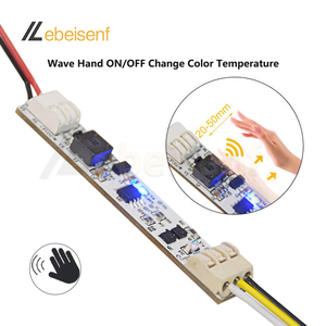 Welding Free LED Waving Switch <strong>Dimmer</strong> Controller 6A DC 12V 24V 2CH Build in Embedded Aluminum PCB for Lighting CCT Strip <strong>Lamps</strong> - Product Image 4
