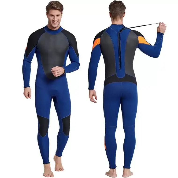 Los hombres 3mm traje de surf buceo snorkel natación mono de neopreno traje 3mm cuerpo completo traje de buceo de una sola pieza