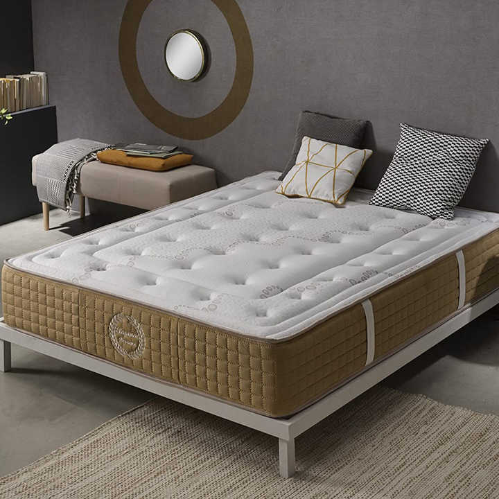 Colchón queen de 34cm con muelles de bolsillo y espuma, 5 zonas, ergonómico, 2022