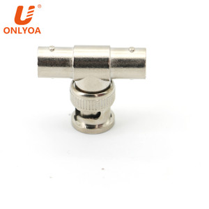 <strong>BNC</strong> T Type Three-way Monitoring Video Connector <strong>BNC</strong> <strong>Adapter</strong> Q9 Connector Male to Double Female Connector - Product Image 3