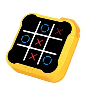電子Tic-Tac-Toeボードゲーム4-in-1家族向け戦略ABS素材若者向け中級スキルレベル