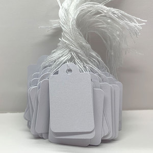 Etiquetas de papel de etiqueta privada personalizadas, billete de cuerda de corbata para exhibición de joyería para bolsas de ropa, etiquetas de precio de mercancía del proveedor - Product Image 4