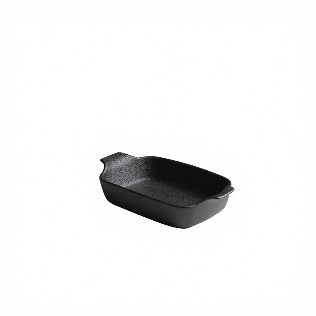 Plat de cuisson rectangulaire noir