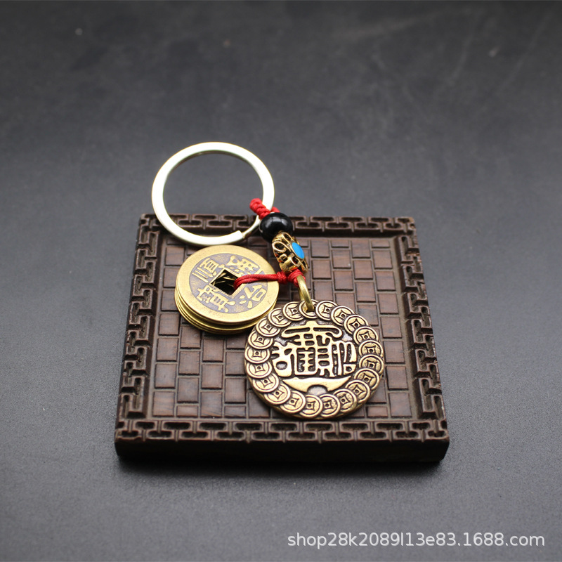 Bringing in wealth and treasures (Five Emperor Coins Hanging Buckle)