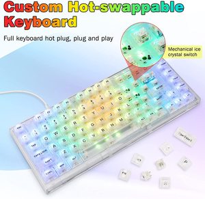 2025 caliente nueva interfaz USB de retroiluminación RGB se puede personalizar teclado de juego emisor de luz con cable