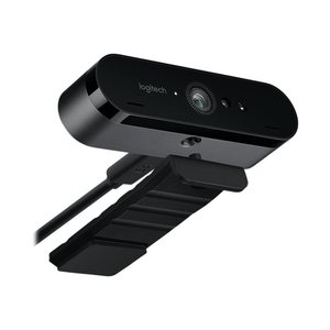 对于Logitech BRIO 4K UHD网络摄像头超高清电脑摄像头，具有自动对焦和麦克风USB接口CMOS图像传感器720p最大分辨率