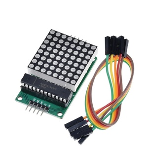 MAX7219 modulo a matrice di punti microcontrollore Display di controllo 4 In uno con linea 5P