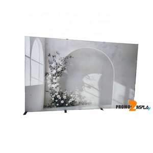 מסגרת לעמוד הדפסה מהירה משלוח מהיר eg אלומיניום תערוכת קיר מתח רקע נייד ישר - Product Image 5