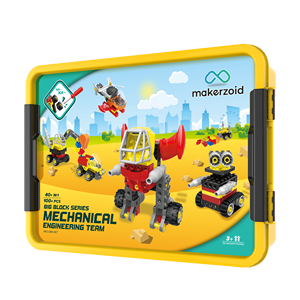 Makerzoid Big Building Blocks Mechanical Engineering Team 40 in 1、エンジニアリング玩具3歳の子供向け教育玩具 - Product Image 2