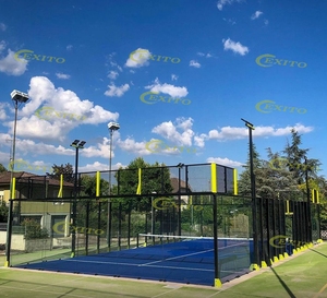 Exito cài đặt đội có sẵn khung thép ngoài trời và trong nhà toàn cảnh mái chèo sân tennis chi phí canchas de padel Tòa - Product Image 6