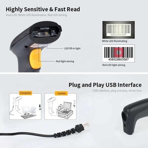 Wired 1D QR 2D Barcode <strong>Scanner</strong> USB Wired <strong>Bar</strong> <strong>Code</strong> Reader CCD <strong>Data</strong> <strong>Matrix</strong> Barcode Image Auto Scanning for Warehouse Payment