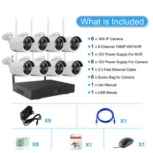 Anspo 3MP 8CH CCTV摄像机系统防水wifi nvr套件无线ip摄像机防水p2p即插即用1080p安全摄像机 - Product Image 5