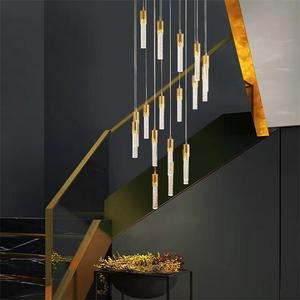 Đèn Chùm Pha Lê Thủy Tinh Led Hình Vuông Lớn Và Sang Trọng Kiểu Mỹ Hiện Đại Cho Chiếu Sáng Khách Sạn Biệt Thự - Product Image 2