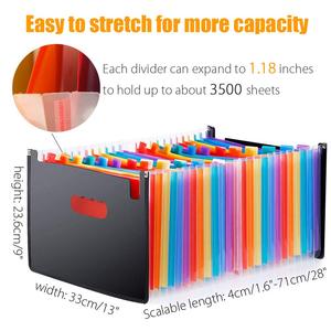 גודל אותיות A4 מותאם אישית 12 24 26 36 48 תוויות כיס פדפוליו הרחבת ארגונית אקורדיון תיקיות קבצים למסמכים - Product Image 4