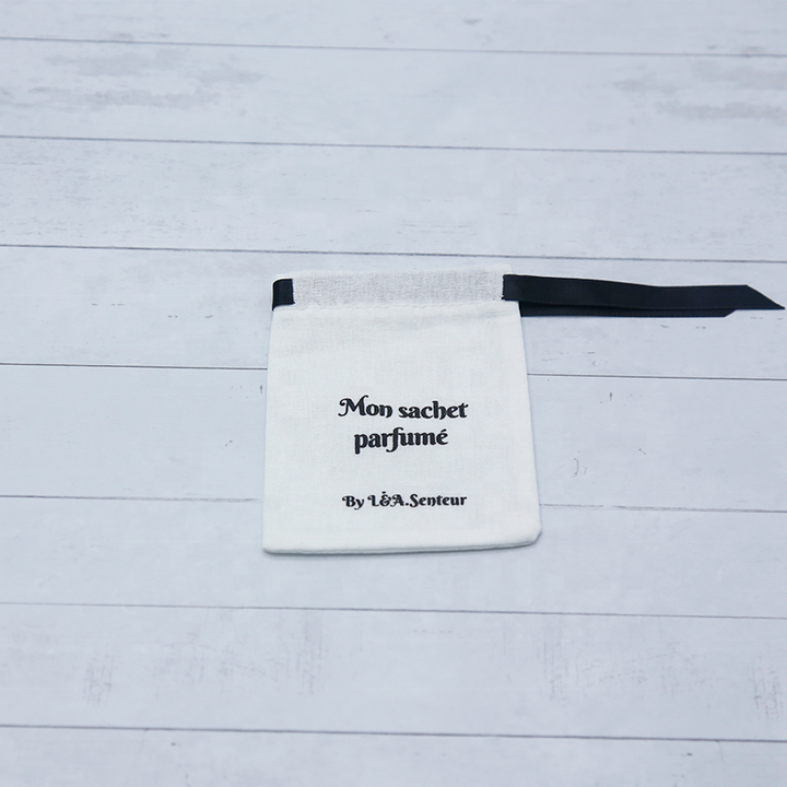 Reusable Custom Drawstring Pouch Packaging Gift Cotton Bag with logo