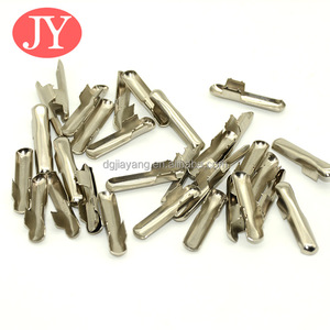 <strong>Elastic</strong> Rope Cord Ends <strong>with</strong> Metal Crimp Clasp and Tail <strong>Clip</strong> for Handbags Ribbon Webbing Stopper - Product Image 5